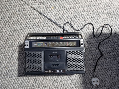Decca stereo radio cassette - decca,