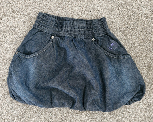 Girls denim bubble skirt - denim,