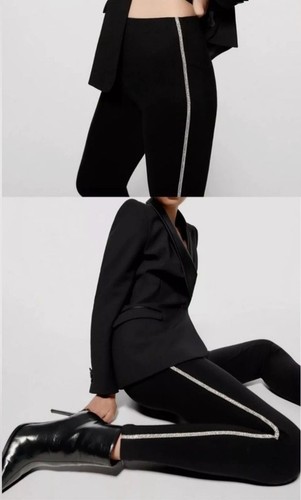 Zara black stretch rhinestone - zara,