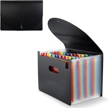 A4 25 Pocket Expanding File Document Organiser Paper Storage Wallet Folder Set