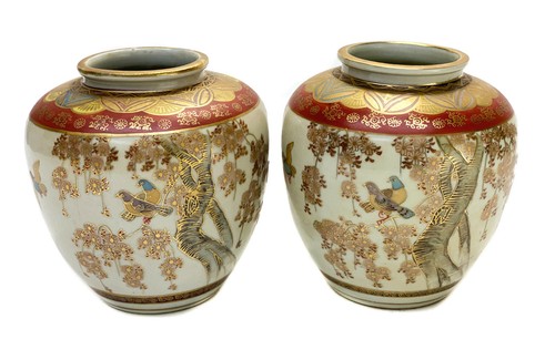 Pair japanese satsuma - pair,