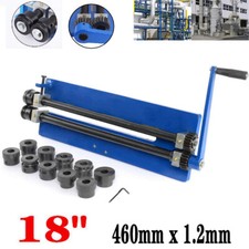 18" Bead Roller Former Swager Rotary Metal Sheet Swaging Machine 6 Roll Set