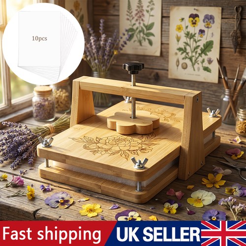 Large wooden flower press - flower, kit