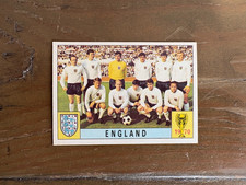 world cup 1970 panini mexico 70 - red/black original - England Team