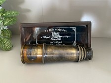 Vintage Style Brass Royal Navy