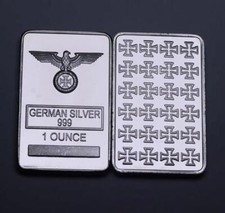 Barra De Plata De América De Una Onza, Barras De Monedas Chapadas En Plata Fina