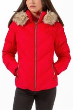 Ladies Jacket Hooded Padded Warm Coat Slim Fit Clearance RRP £48.99!