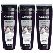3 x Delia Cameleo SILVER PINK PURPLE Hair Toner Rinse WASH-OUT Blonde Grey 200ml