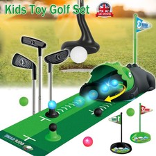 Kids Golf Toy Set 16 Piece Mini Golf Clubs with Flags Outdoor Game for Toddlers