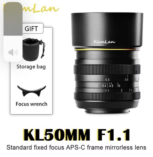 Kamlan 50mm super fast - kamlan, f1.1