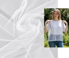 White Tulle Net Fabric Mesh