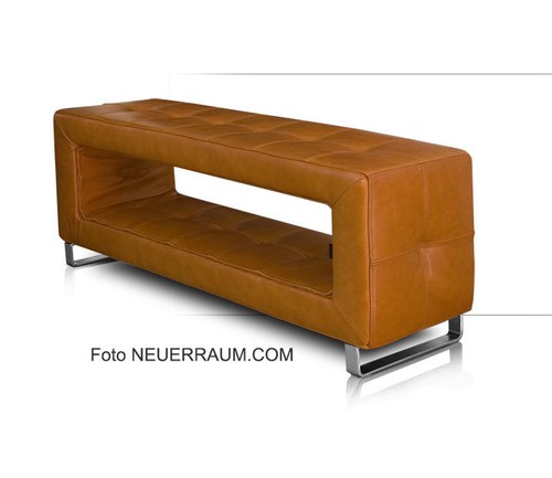 Neuerraum cube leather bench - neuerraum,
