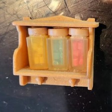 Sylvanian Families 3 Spice Jars Rack Village Store Pony Ice Cream Home Sweet