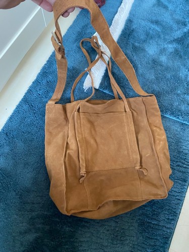 Zara suede leather shopper - leather,