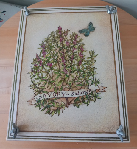 Vintage wooden flower press - vintage,