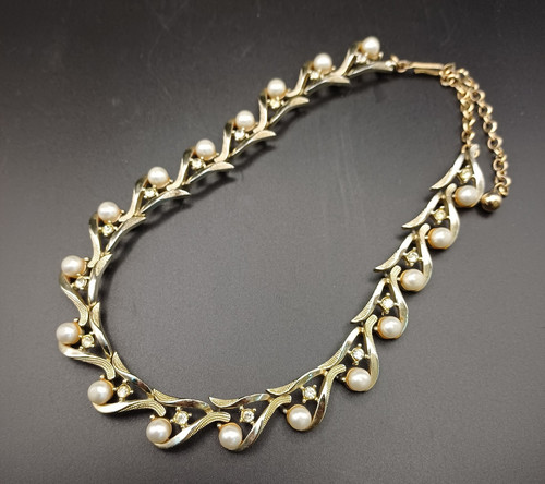 Kramer gold tone faux pearl - gold,