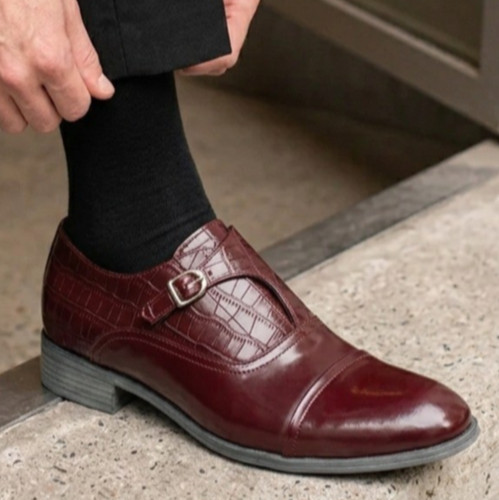 Mens formal dress shoes - shoes, buckle