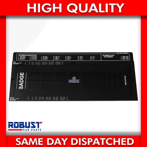 Number registration plate jig - registration,