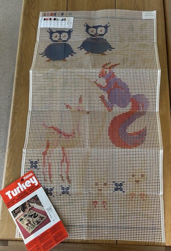 Vintage rare turkey paton rug - vintage,