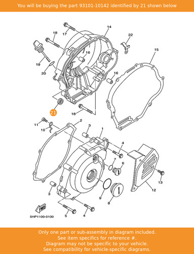 Yamaha oil seal 93101 - yamaha, seal,