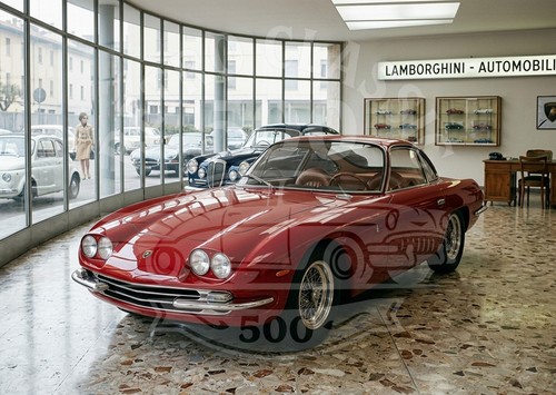 Lamborghini 400 print - gt, retro