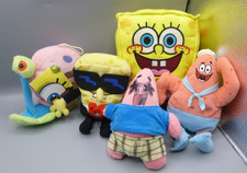 SpongeBob SquarePants Bundle of 5 Soft Plush Toys Tuxedopants Patric Gary Snail