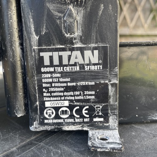 Titan 180mm tile cutter - cutter, 600w