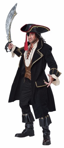 Black beard deluxe pirate - deluxe,