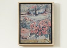 Flowers In The Conservatory Original Painting Signed. - Unique Art