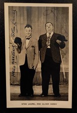 LAUREL & HARDY signed vintage Promo Photo with COA