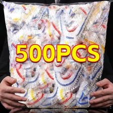 500 Disposable Food Storage Covers Bag Bowls Elastic Plate Fresh Keeping Bags!**