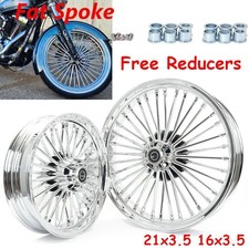 21x3.5 16x3.5 Front Rear Fat Spoke Wheels for Harley Softail Fat Boy FLSTF FLSTC