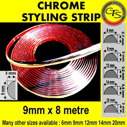 9mm chrome car - 9mm, strip