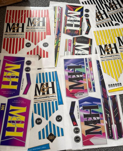 Cricket bat stickers - stickers, 3d