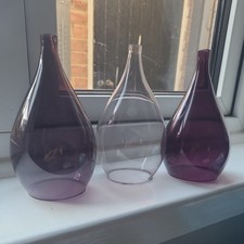 NEXT  HANBURY LIGHT LAMP - 3 REPLACEMENT GLASS SHADES IN EXCELLENT CONDITION