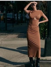 Zara Draped Cut-out Dress -