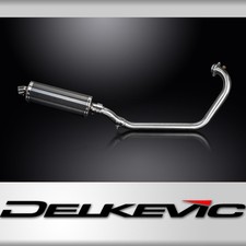 Triumph Scrambler 400X 2024-2025 Complete Exhaust 350mm Oval Carbon Silencer Can