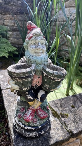 Original vintage garden gnome - original,