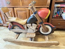 Solid Wood Motorbike Rocker