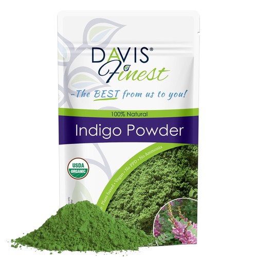 Organic indigo powder hair - hair, &