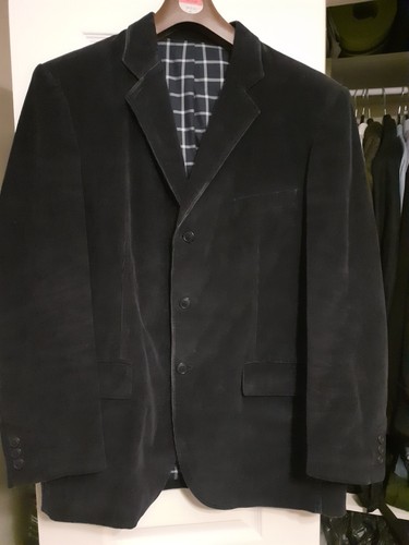 Cord blazer button navy - blazer,