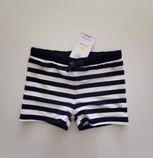 M&S Boys' Blue, White Striped, Chlorine Resist UPF50+ Swim Trunks, 6-14 years