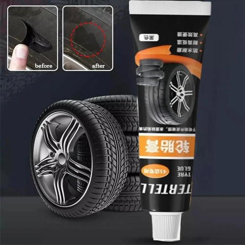 Tire repair black - tire, glue