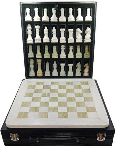 Marble chess set inches - marble, 12