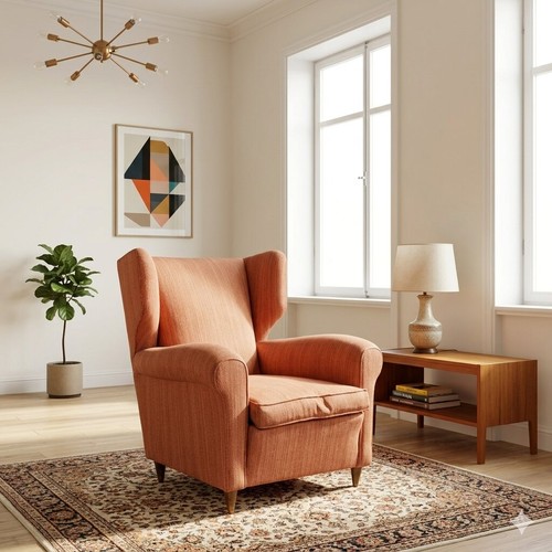 Vintage bergère armchair wood - vintage,