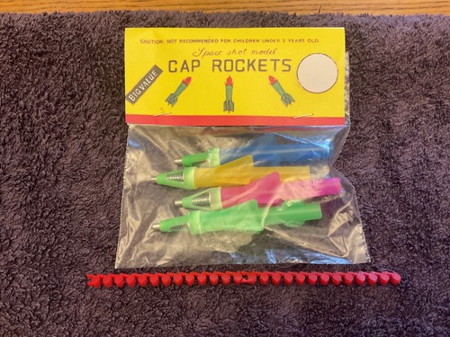 Vintage toy cap rockets - vintage,