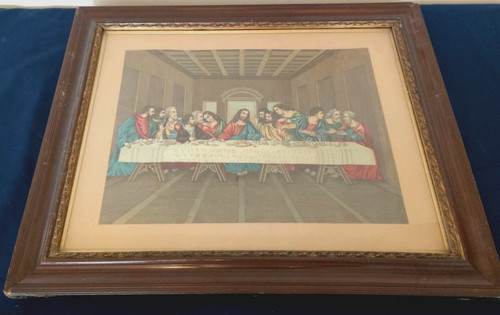 Large antique vintage framed - large,