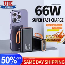 Quick 66W Fast Charge Power Bank Charger Battery Pack Portable for Mobile Phone
