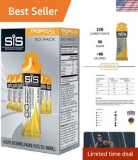 SIS Isotonic Energy Gel - Tropical, 22g Fast Carbs, Perfect for Endurance Sports