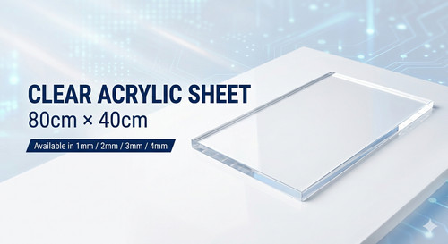 Clear acrylic sheet 40cm - x,